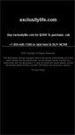 Mobile Screenshot of exclusitylife.com