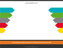 Tablet Screenshot of exclusitylife.com